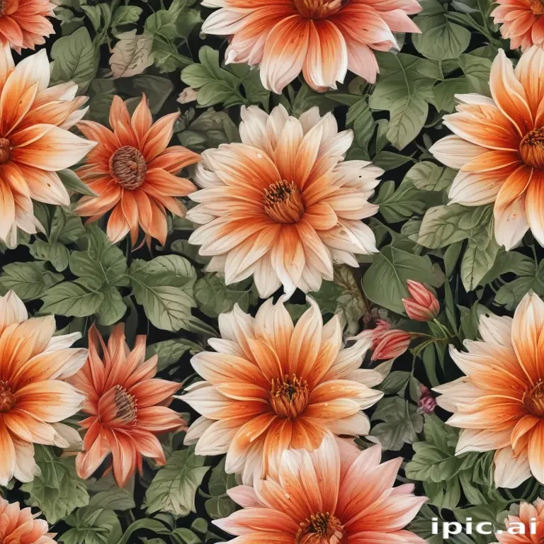 flower line work
