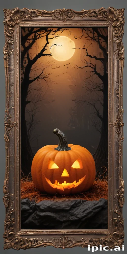 halloween border transparent