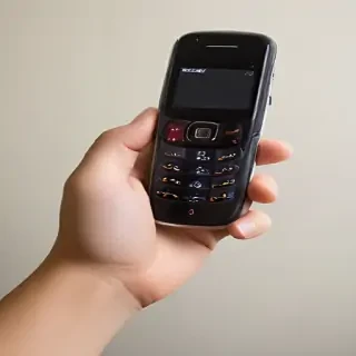 hand holding cell phone