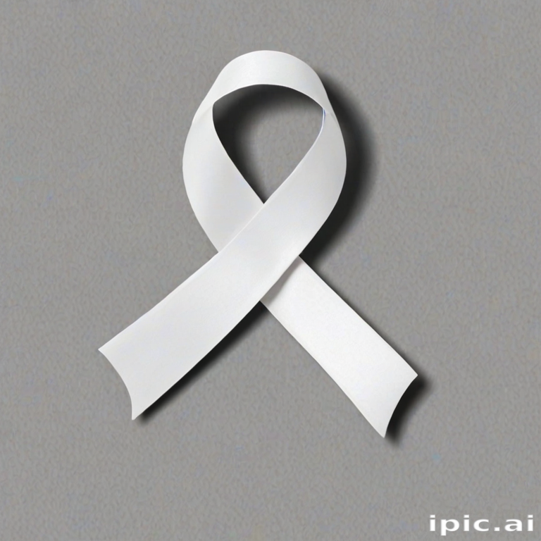 white ribbon png