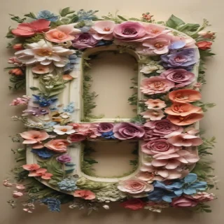 floral letters