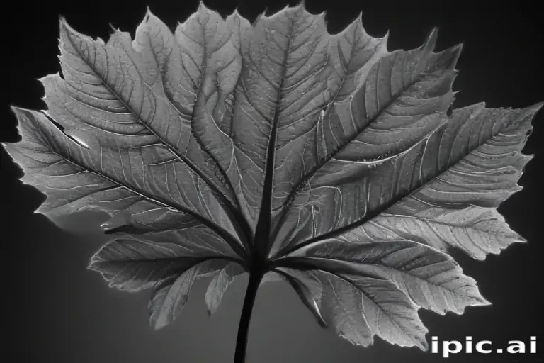 leaf images black and white