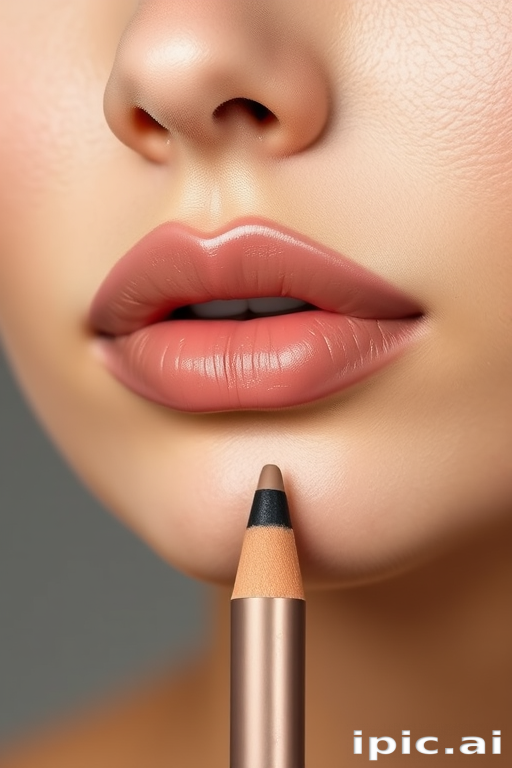 Sophisticated taupe "Nude Illusion" lip pencil defines and enhances natural lip contours with a creamy, long-wearing formula for a polished, everyday look