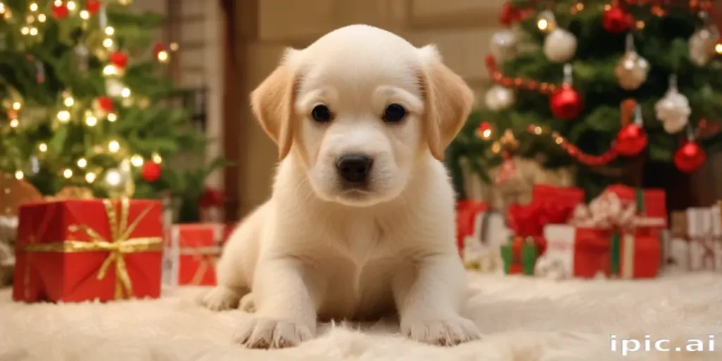 puppy christmas dog wallpaper