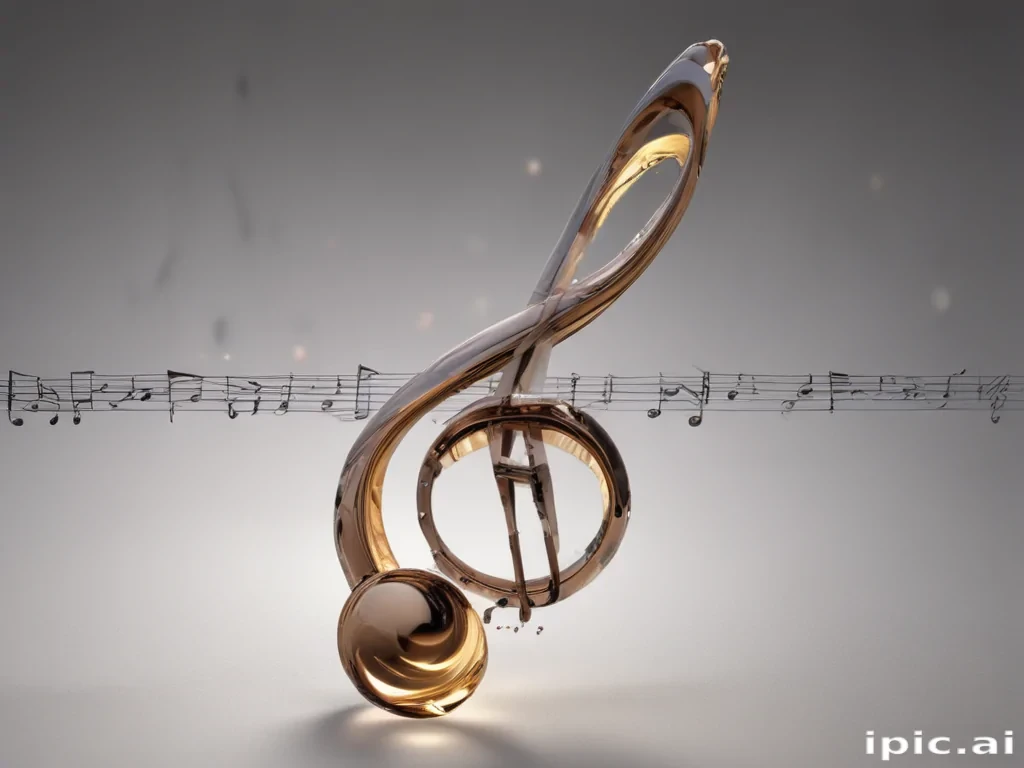 transparent music note