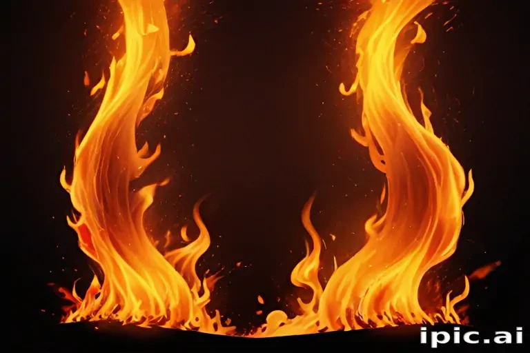 background with fire
