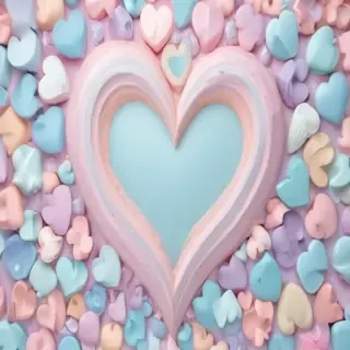 pastel heart background