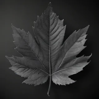 leaf images black and white
