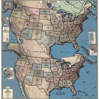 us map with states