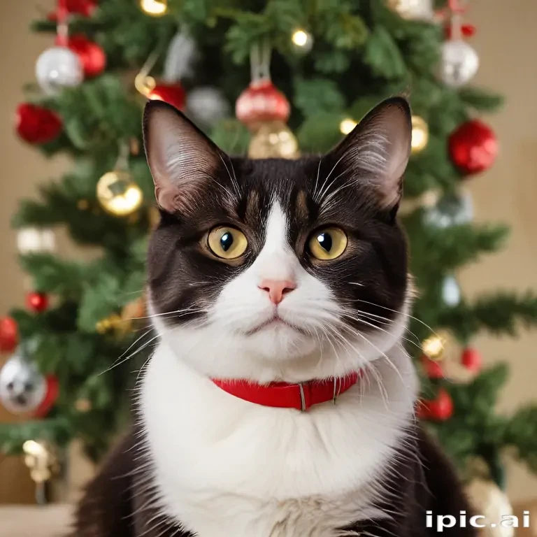 christmas cat background