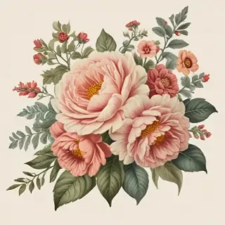 vintage flowers png