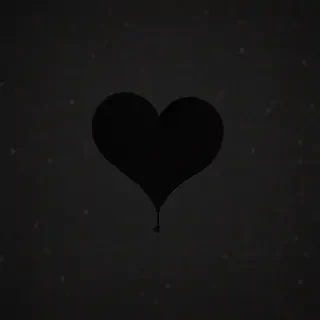 aesthetic black heart wallpaper