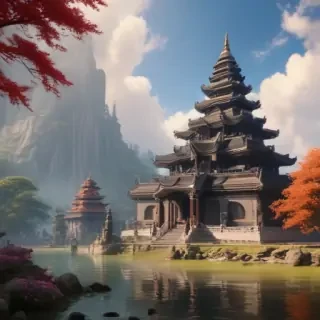 temple background