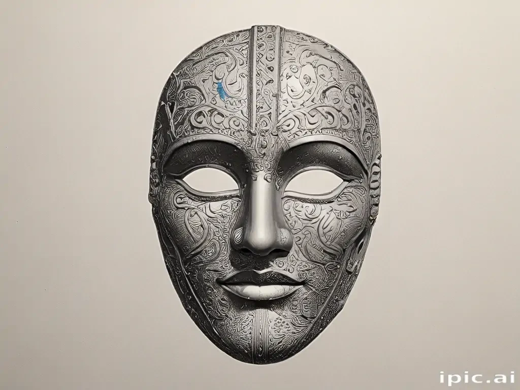 drawing of a mask