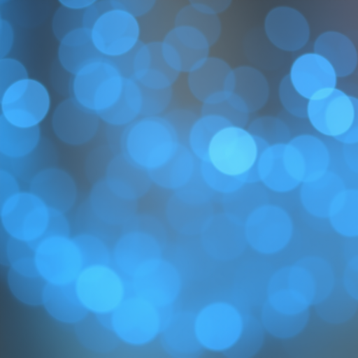 Create an abstract background featuring a blue bokeh effect with bright particles, soft focus, using a Canon EOS R5, 50mm lens, aperture f/1.8, ISO 100, shutter speed 1/125s, natural light.