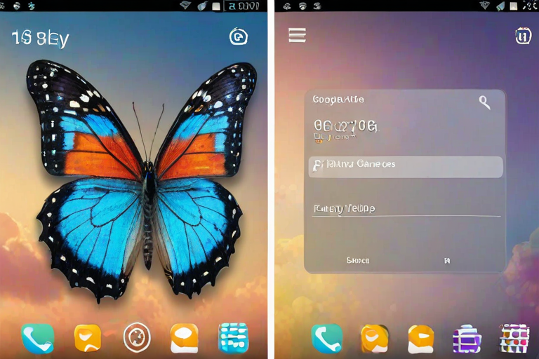 butterfly home screen