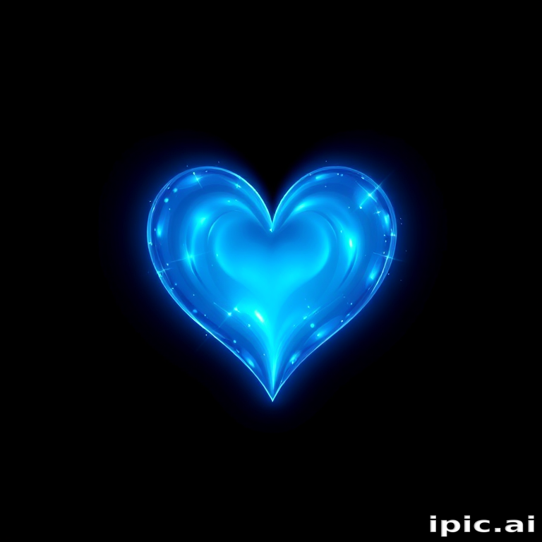 blue heart wallpaper