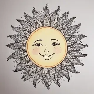 sun doodle