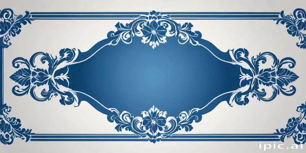blue border design