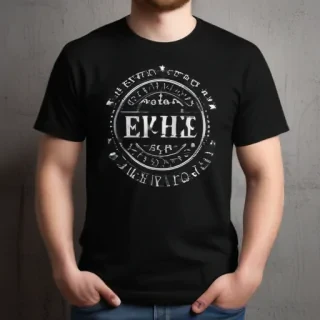 black t shirt mockup