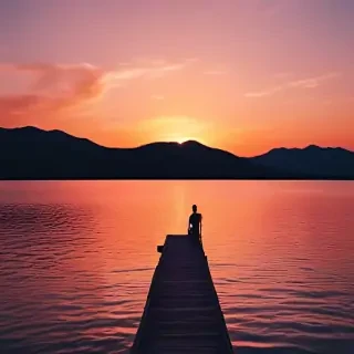 aesthetic sunset wallpaper
