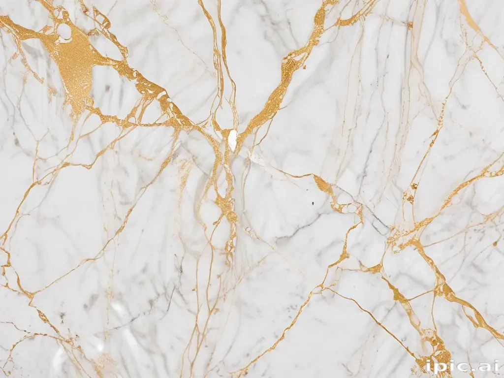 white and gold marble background