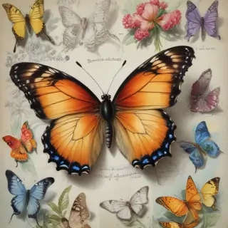 butterflies sketches