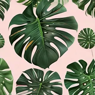 aesthetic monstera wallpaper