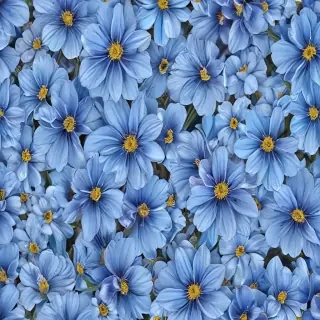 blue flowers png