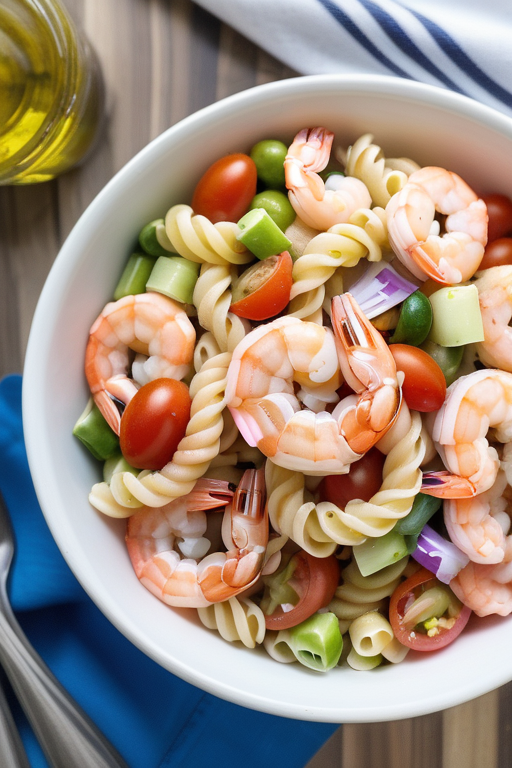 pasta salad shrimp italian dressing