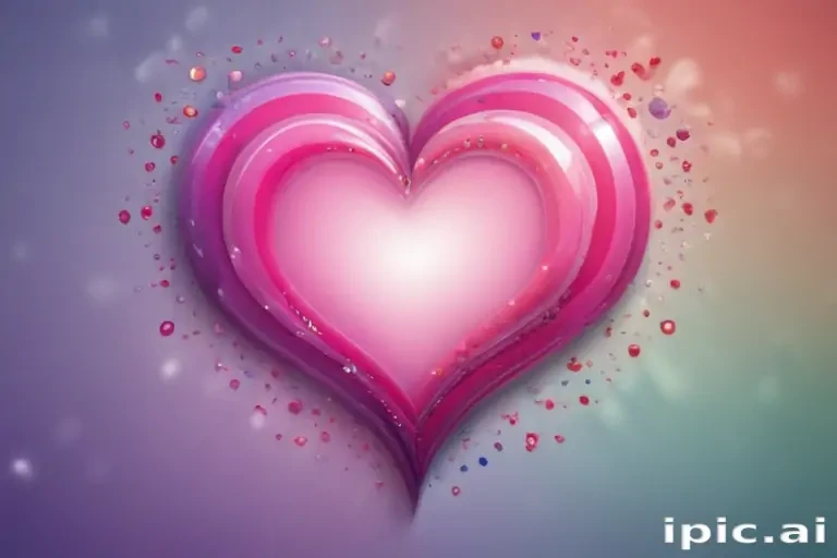 Colorful and Vibrant Heart Design with Sparkling Elements and Soft ...