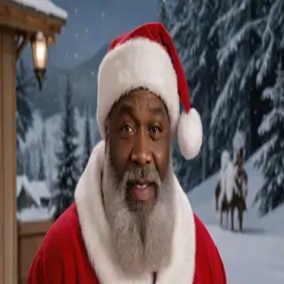 image of black santa