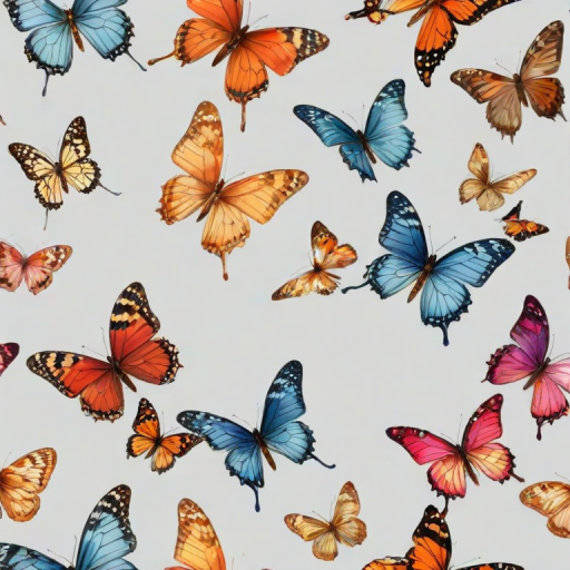 butterflies transparent background