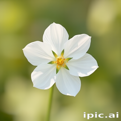 white flower transparent background