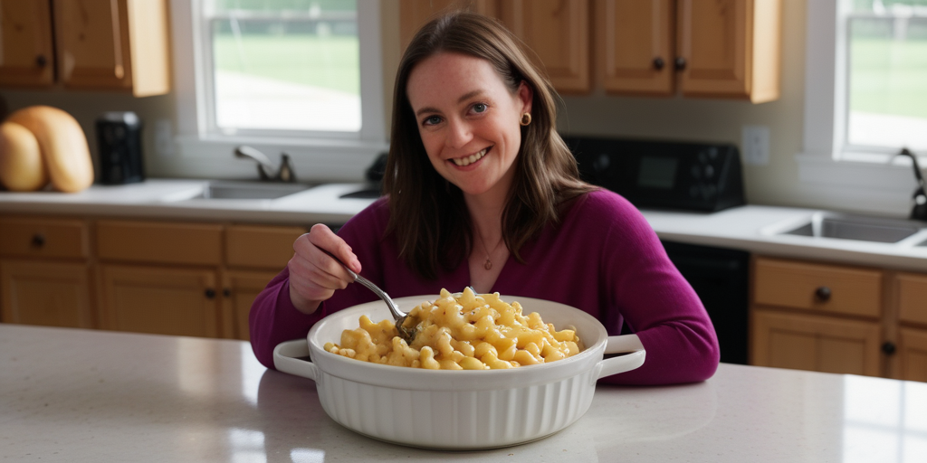 nora cooks mac and cheese