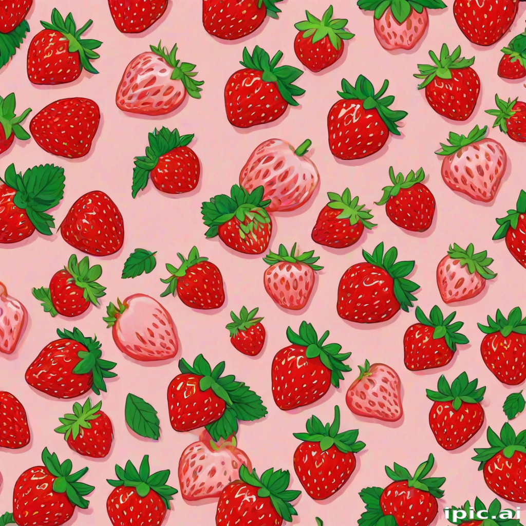 aesthetic strawberry wallpaper