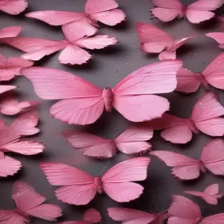 images of pink butterflies