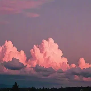 aesthetic pink clouds