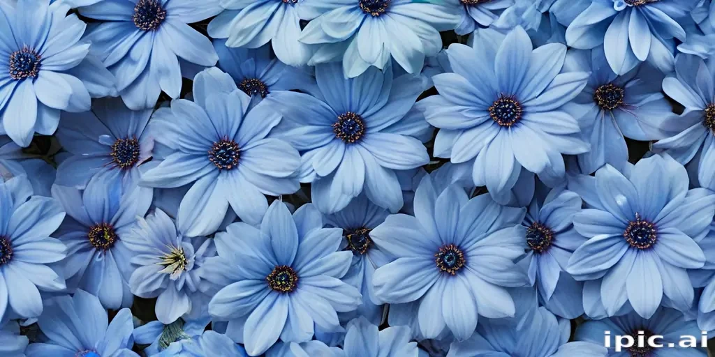 blue flower wallpaper aesthetic