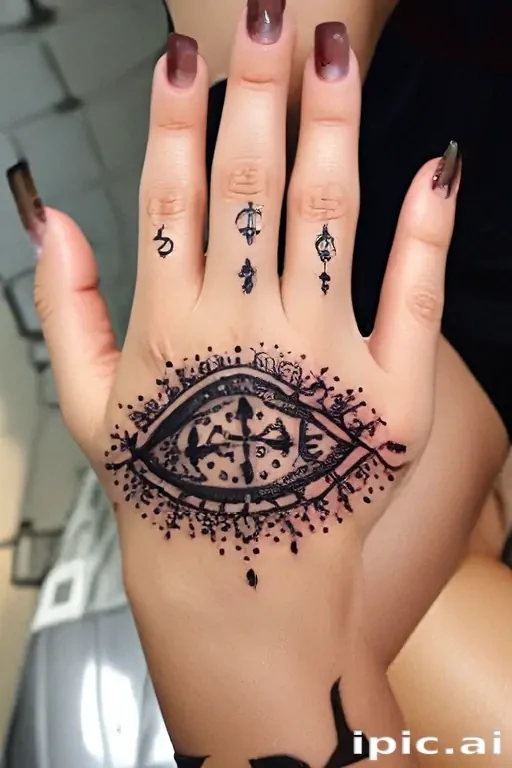 cute hand tattoos for black females