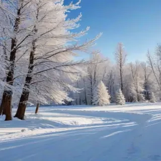 winter zoom background