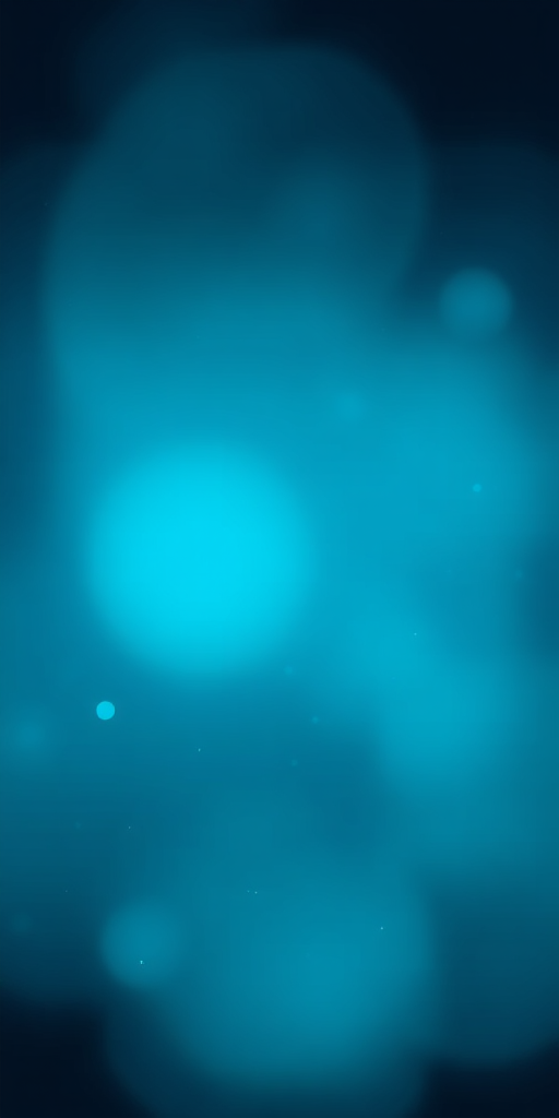 Create a high-resolution image of a soft-focus abstract background with a gradient from deep blue to teal, featuring subtle particles floating in the air, using a DSLR camera with a 50mm lens at f/1.8 aperture, ISO 100, and a shutter speed of 1/60 sec, shot from a low angle to emphasize depth and texture.