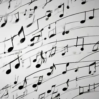 music notes transparent