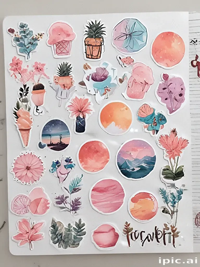 aesthetic printable stickers