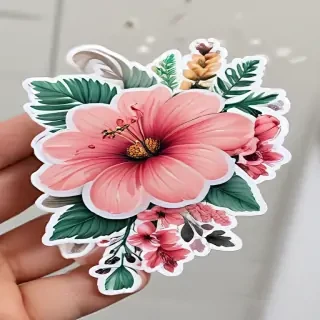 aesthetic flower stickers