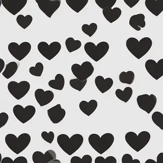 black heart transparent
