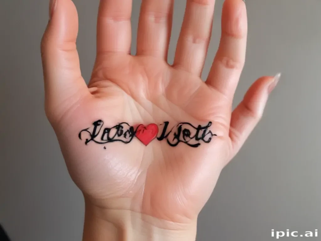 i love you sign language tattoo