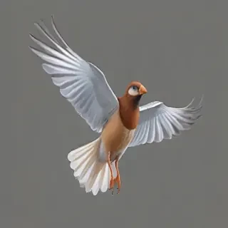birds flying transparent background
