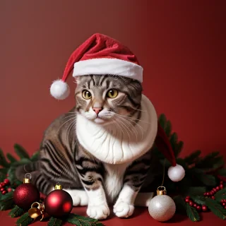 christmas cat background