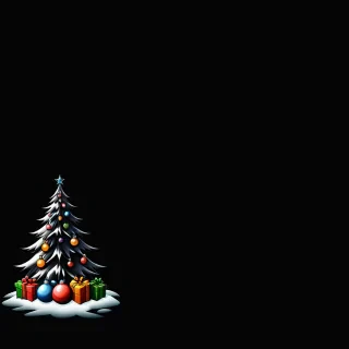 dark christmas wallpaper